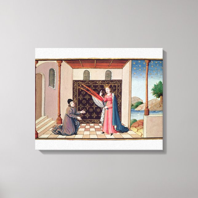Toile Lady Philosophie offre aux ailes de Boethius (Recto)