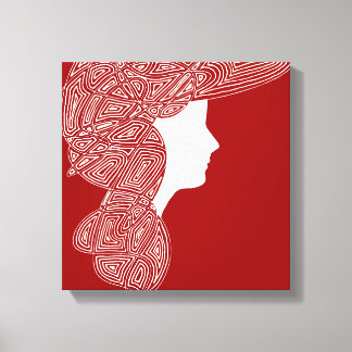 Toile Lady Red