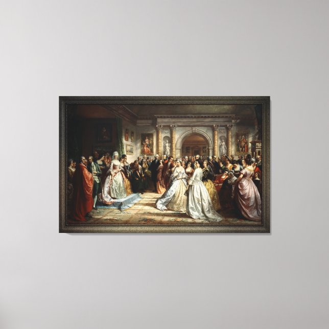 Toile Lady Washington's Reception Day by D. Huntington (Recto)