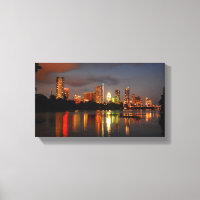 Ladybird Lake Austin Texas Night Skyline