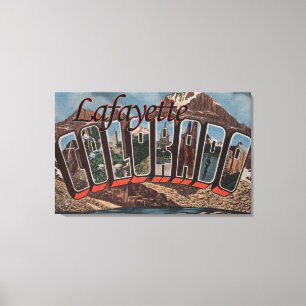 Toile Lafayette, le Colorado - grandes scènes de lettre