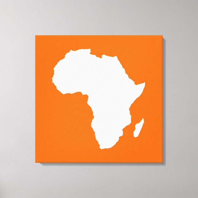 Toile L'Afrique Audacieuse de la Tangerine (Recto)