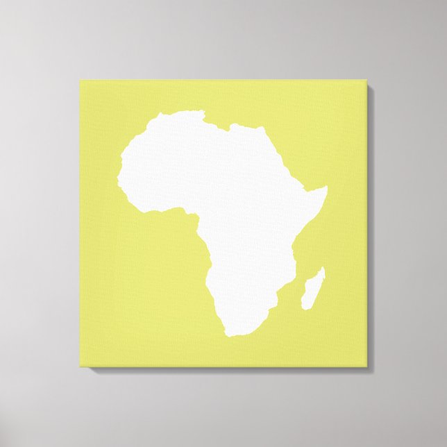 Toile L'Afrique audacieuse kaki (Recto)