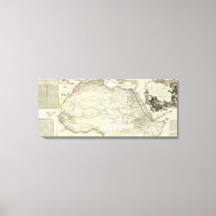Toile L'Afrique, avec tous ses royaumes et états