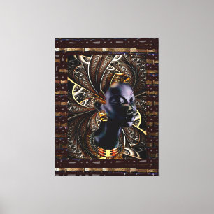 Toile L'Afrique mère