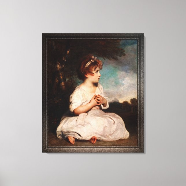 Toile L'âge de l'innocence par Joshua Reynolds (Recto)