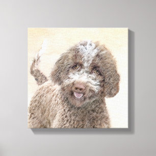 Toile Lagotto Romagnolo Peinture - Cute Original Chien A