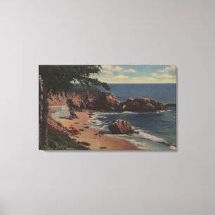Toile Laguna Beach, CA - crique abritée sur la côte