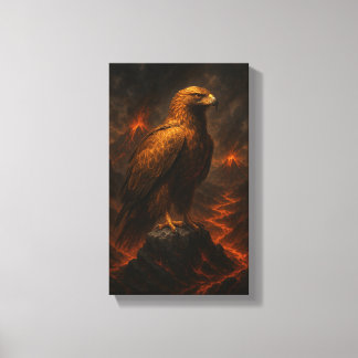 Toile L'Aigle Né du Feu : S'élever à travers le Chaos