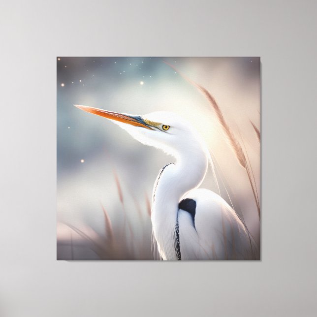 Toile L'aigrette de mer (Recto)