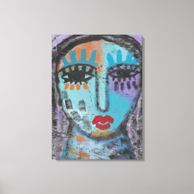 Toile Laisser le passé derrière la peinture Abstraite su (Recto)