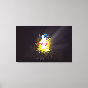 Toile Laissez Aller et laissez Dieu Inspirer Citation