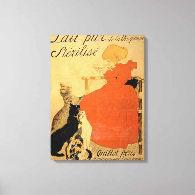 Toile 'Lait stérilisé pur de La Vingeanne', 1894 (co (Recto)