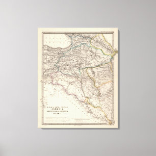 Toile L'Albanie, Ibérie, Colchis, Arménie, Mésopotami