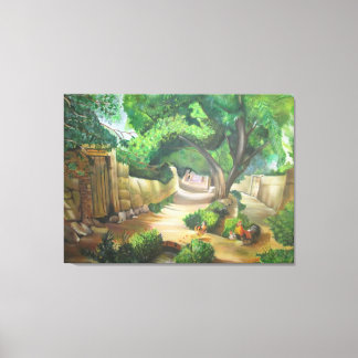 Toile L'allée dorée des souvenirs