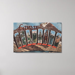 Toile Lamar, lettre ScenesLamar, Co de ColoradoLarge