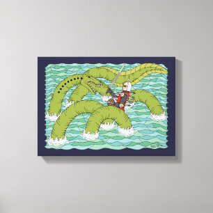 Toile Lambton Worm et Knight