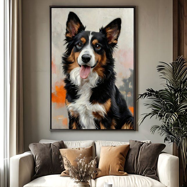 Toile L'âme heureuse de votre chien (Créateur téléchargé)