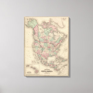 Toile L'Amérique du Nord 14