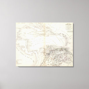 Toile L'Amérique du Sud, les Antilles