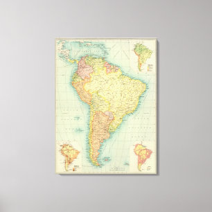 Toile L'Amérique du Sud politique