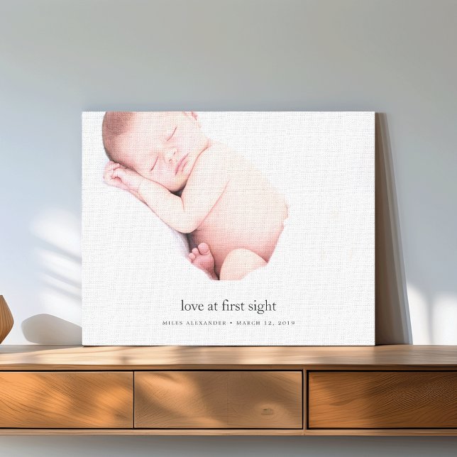 Toile L'amour à la première vue bébé photo (Créateur téléchargé)