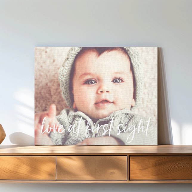 Toile L'amour à la première vue bébé photo (Créateur téléchargé)