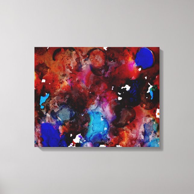 Toile L'amour de l'encre bleue (Recto)