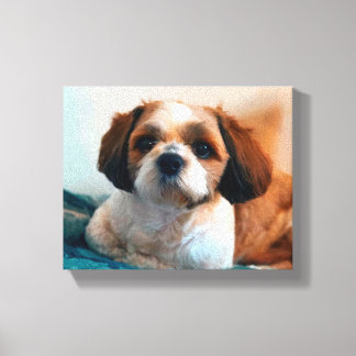 Toile L'amour des chiots