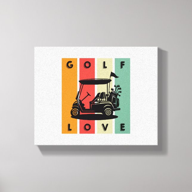 Toile L'amour du golf (Recto)