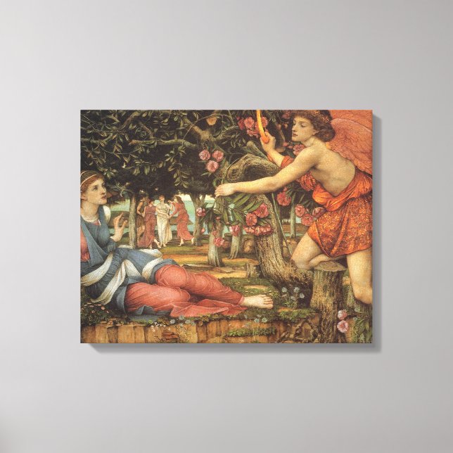 Toile L'Amour et la Jeune Fille par John Stanhope (Recto)