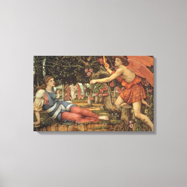 Toile L'Amour et la Jeune Fille par John Stanhope (Recto)