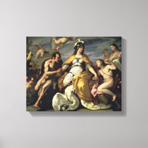 Toile L'amour et les vices désarmer le jugement