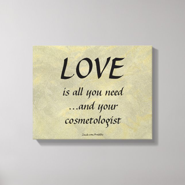 Toile L'amour et votre cosmétologue (Recto)