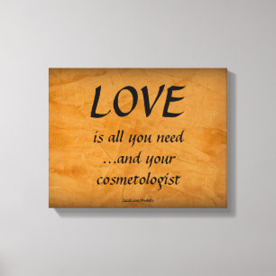 Toile L'amour et votre cosmétologue