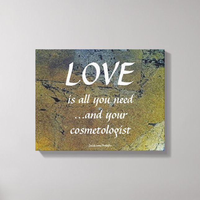 Toile L'Amour Et Votre Cosmetologue Sur La Feuille D'Or  (Recto)