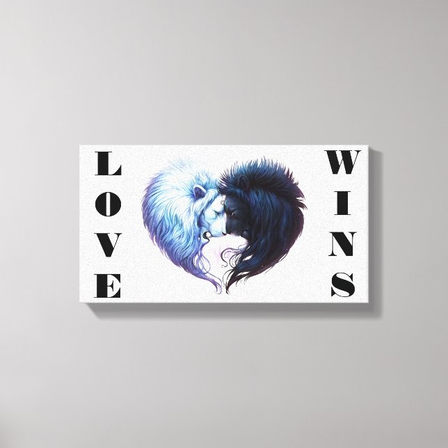 Toile L'amour gagne (Recto)