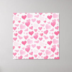 Toile L'amour rose