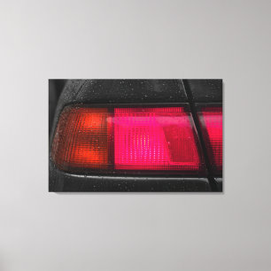 Toile Lampe de voiture en pluie