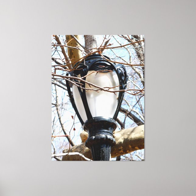 Toile Lampe Post New York Central Park (Recto)