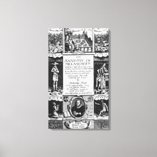 Toile L'anatomie de la mélancolie