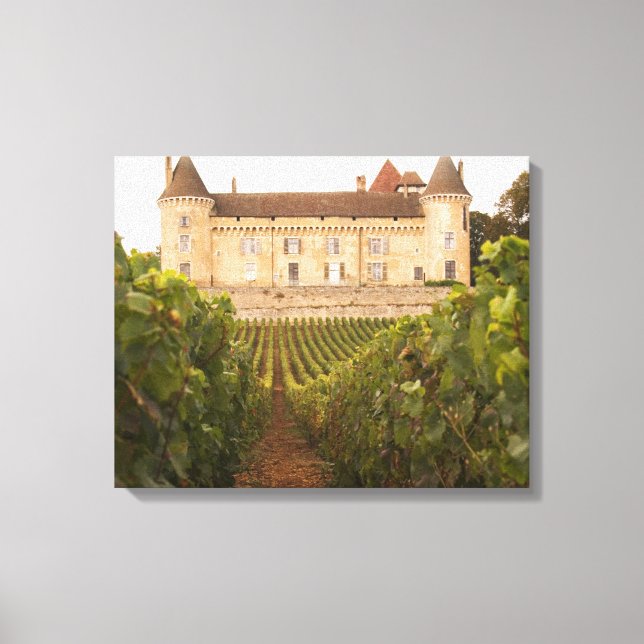 Toile L'ancien château médiéval de Rully dans la Cote (Recto)