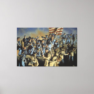 Toile L'ancien drapeau n'a jamais touché le sol Imprimer