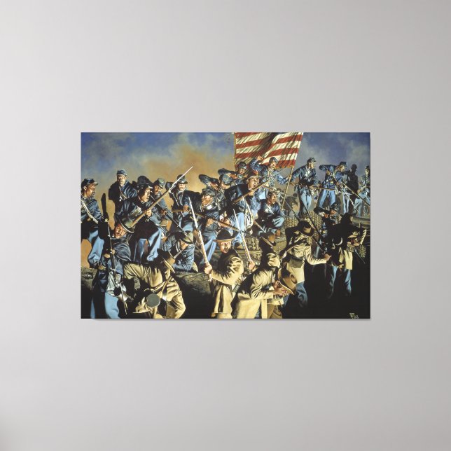 Toile L'ancien drapeau n'a jamais touché le sol Imprimer (Recto)