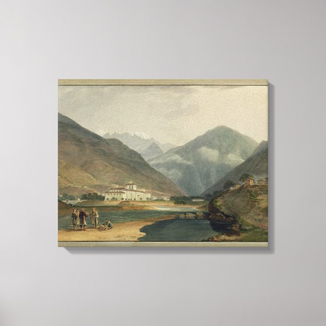 Toile L'ancienne capitale d'hiver du Bhoutan à Punakha D (Recto)