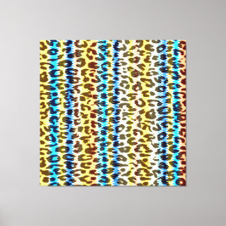 Toile Landes rétro leopard fourrure texture abstraite