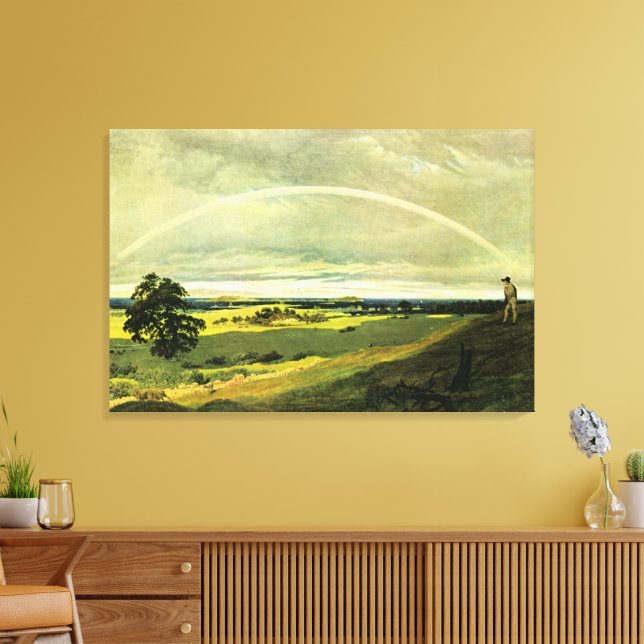 Toile Landscape with Rainbow, famous artwork, (Insitu(Salon))