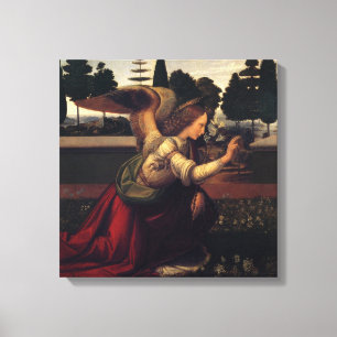 Toile L'ange de Leonardo da Vinci a enveloppé la copie