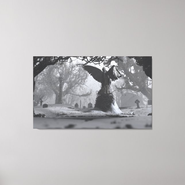 Toile L'Ange Noir (hiver) (Recto)