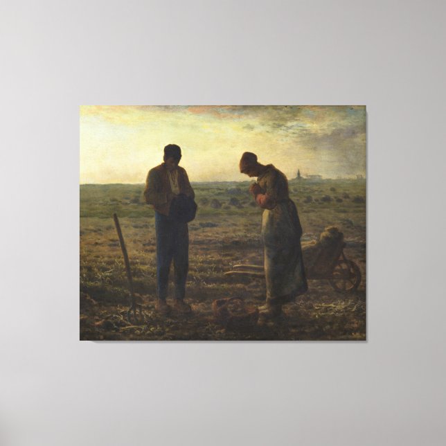 Toile L'Angelus par Jean-François Millet (Recto)